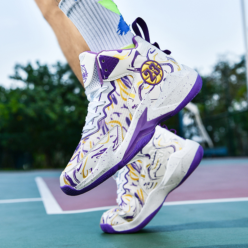 Sports Basketball Shoes Men Breathable Non-slip Air Basketball Sneakers Training Tennis Shoes Casual Street Combat Basket Boots