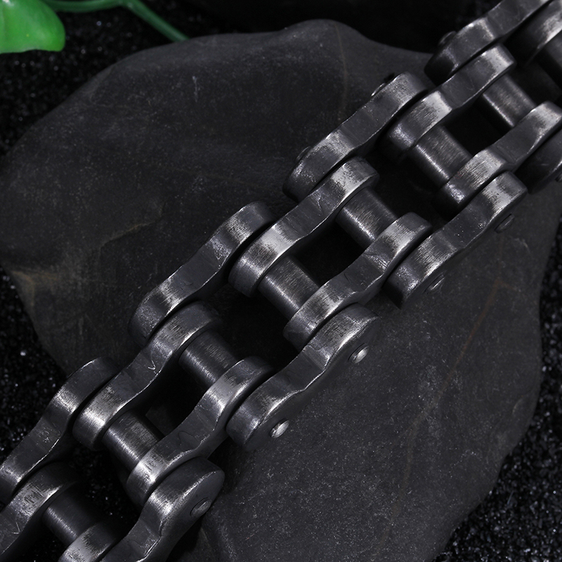 22mm Hip Hop Cool Men Bicycle Link Chain Bracelet Stainless Steel Classic Belt Buckle Bangle