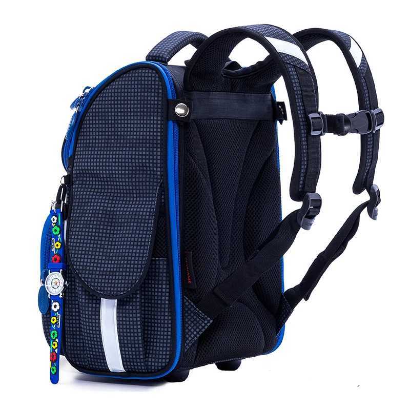 Orthopedic School Backpack For Boys 3D Cartoon Football School Bag Children 1 Grade Backpacks Kids Satchels Bookbag Russia BrandCL240730