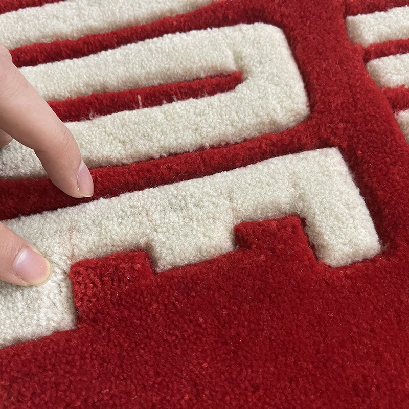 Home Furnishings Artistic Carpet Human Made Heart Classic Logo Area Rug Hypebeast Kidsroom Bedroom Playroom 3D Handmade Acrylic Yarn Trending Floor Ma