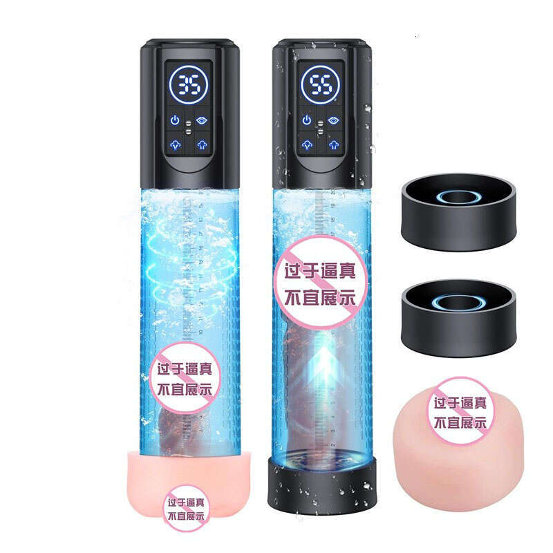 IPX7 Waterproof Electric Penis Pump Sex Toy for Men Masturbator Adult Male Penis Enlargement Vacuum Pump Penile Enhancer Exerci