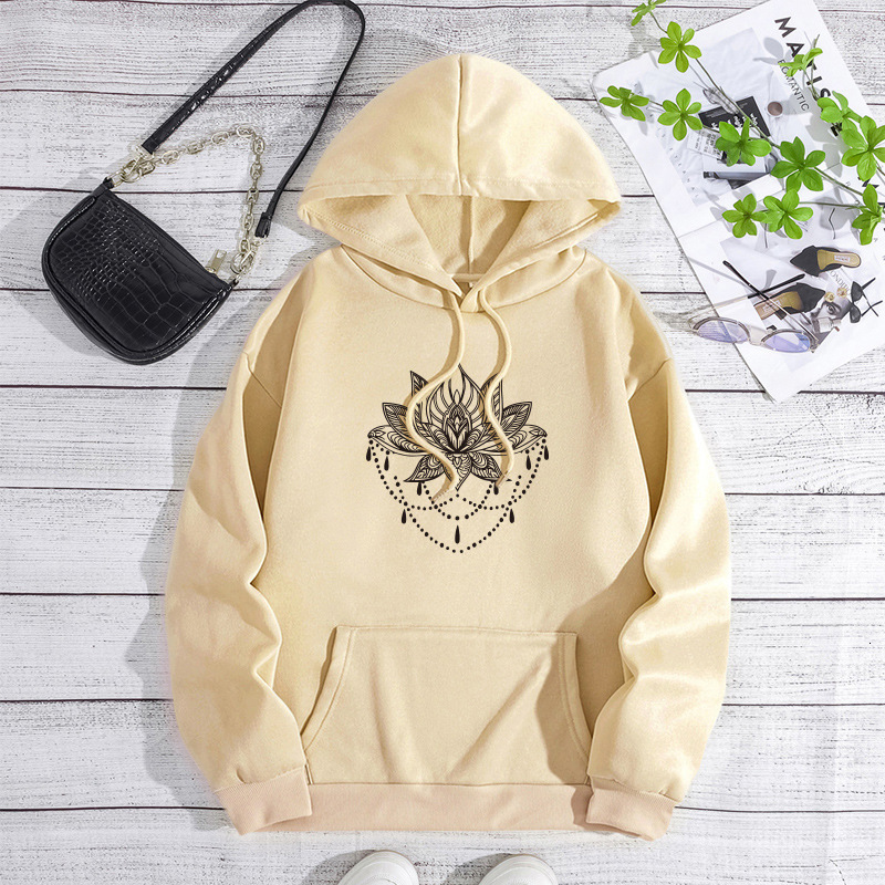 Autumn and winter Korean style trendy and fashionable unisex casual versatile loose fleece hooded sweatshirt F7.31#25
