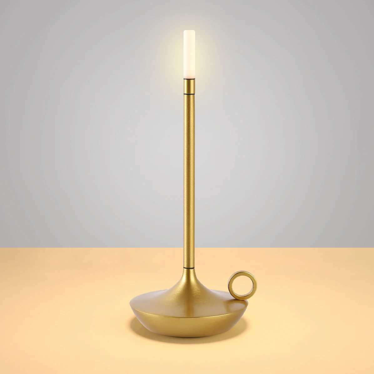 LED Aladdin candlelight camper table lamp rechargeable camper waterproof warm light candle lamp dinner atmosphere table lamp B240904
