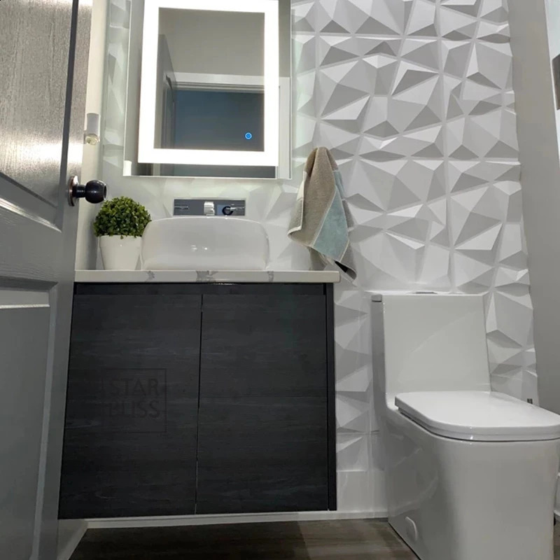 30x30cm house wall renovation stereo 3D wall panel non-self-adhesive 3D wall sticker art tile 3d wallpaper room bathroom ceiling 240731