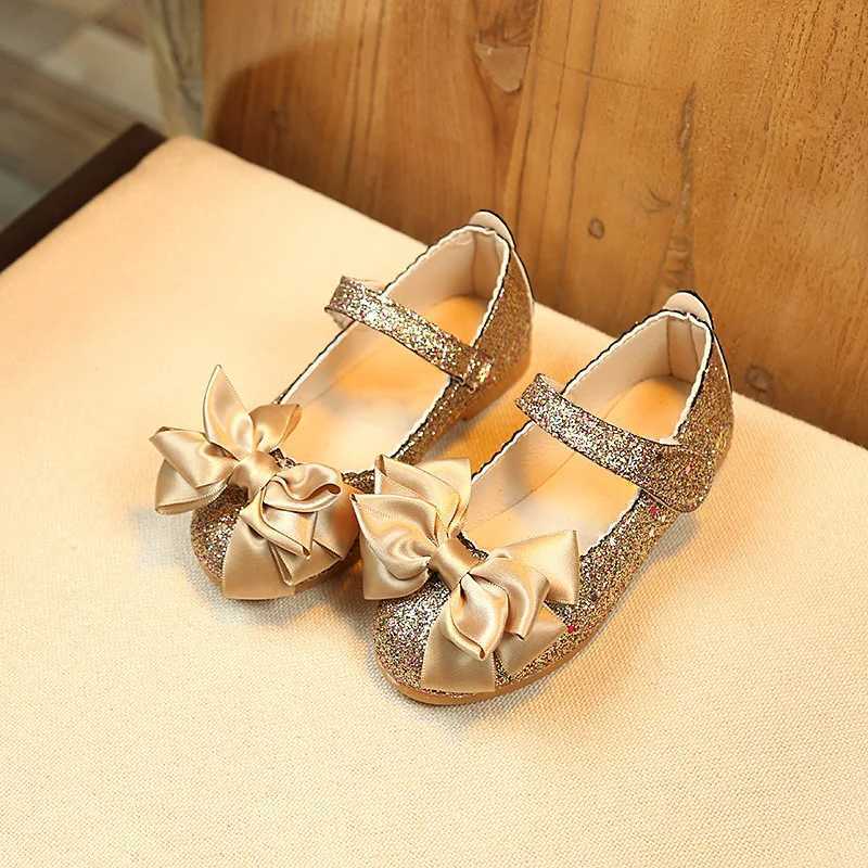 Fashion girls Korean small leather shoes bow elegant girls bright leather princess shoes children outdoor breathable single shoe X250220
