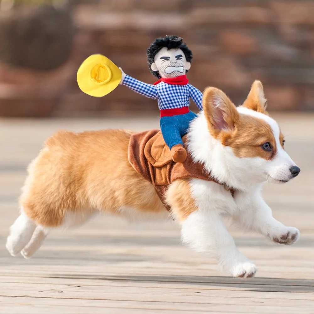 Funny Novelty Halloween Dog Costumes Pet Clothes Cowboy Dressing Up Jacket Coats French Bulldog Chihuahua Party Dogs ClothingXJ240731