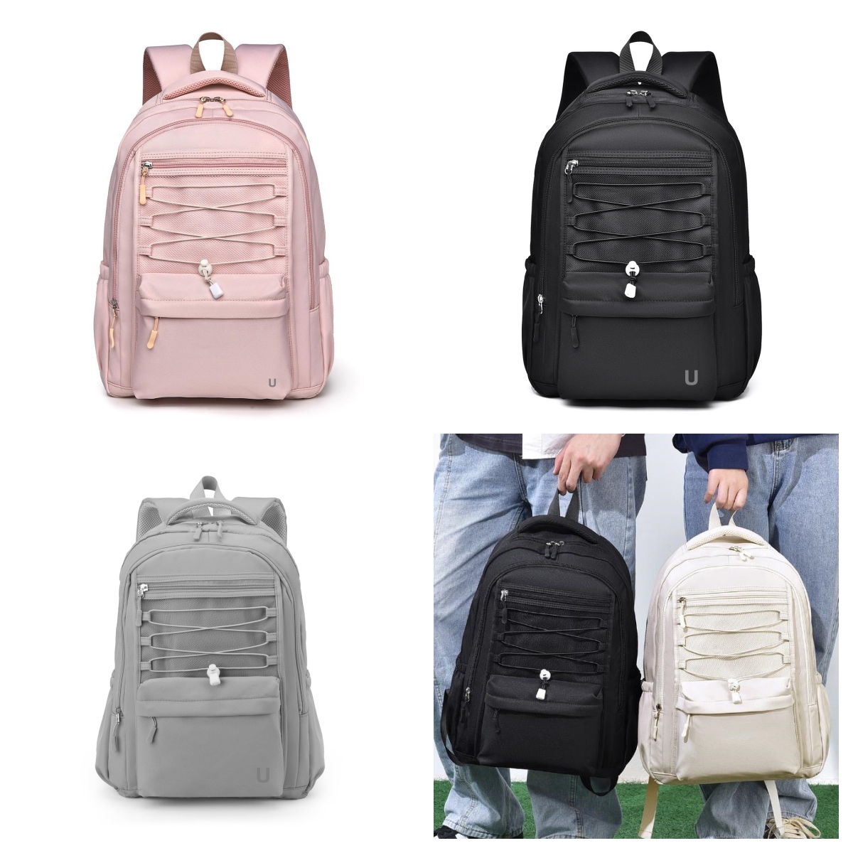 Uu-L3206 Large-Capacity Minimalist Trend Outdoor Sports Backpacks For Men Women, College Students' Schoolbags, Leisure And Versatile Backpacks.