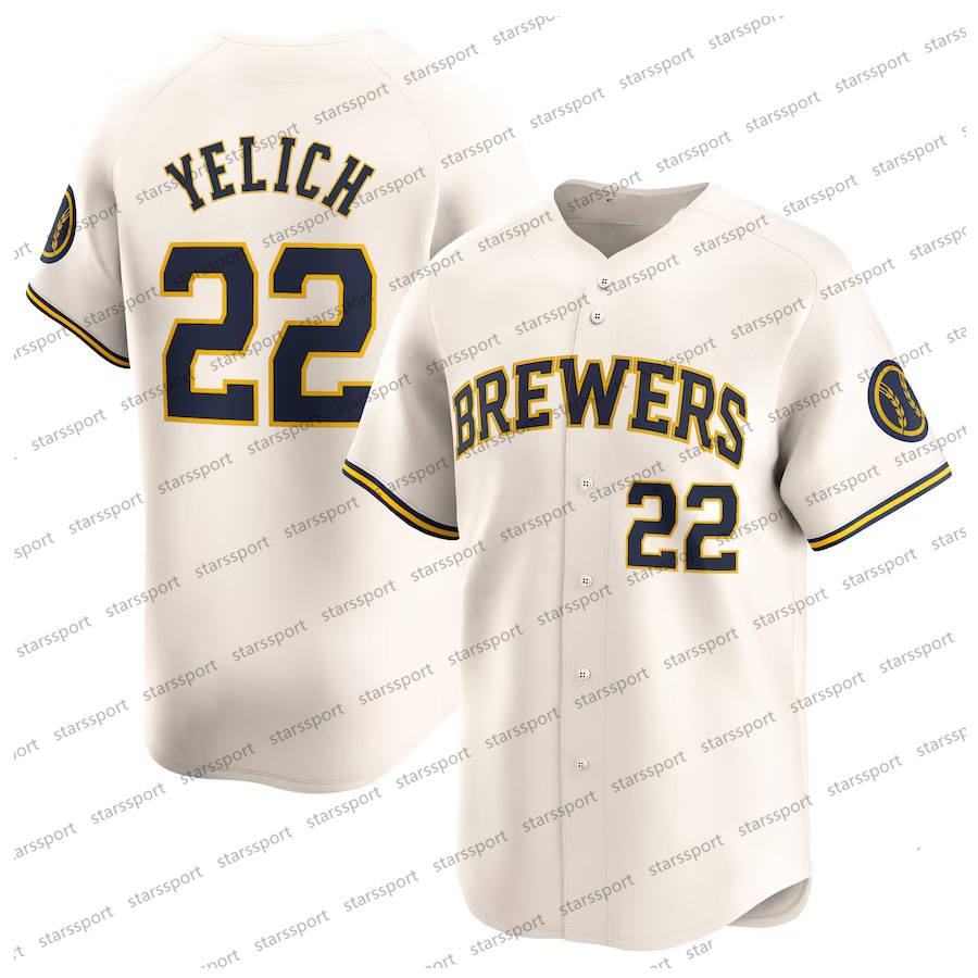 Milwaukee Christian Yelich Brewer Baseball Jersey Jackson Chourio Adames Hoby Milner William Contreras Brice Perkins Mitchell Frelick Turang Monasteri
