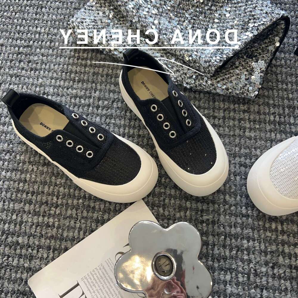 Summer Ddmysports S Mesh Shoes For Women Breathable Thin White New Hot Selling One Foot Lazy Thick Soled Outdoor Shoes ummer hoes elling oled hoes