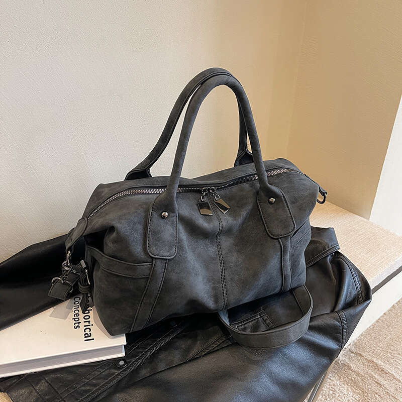 Tote Shoulder Bags For Women Fashionable Frosted Large Capacity Crossbody Men Travel Shopping Zipper Open Removable Strap Stray Bag