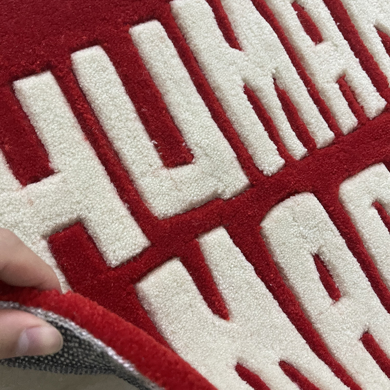 Home Furnishings Artistic Carpet Human Made Heart Classic Logo Area Rug Hypebeast Kidsroom Bedroom Playroom 3D Handmade Acrylic Yarn Trending Floor Ma