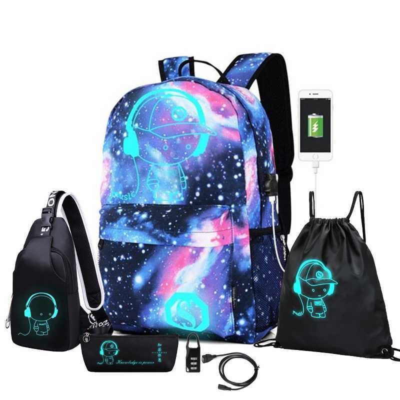Luminous Elementary Student Backpack School Bags For Boys Children School Backpack Boy Primary Schoolbag Book Bag MochilaCL240730