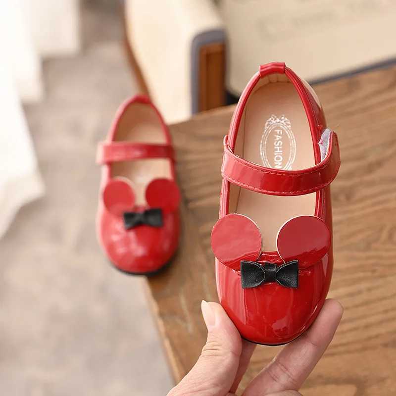 Baby Girl Shoes Soft PU Patent Leather Flats For Girls Kids Little Children Casual Flats Size 21-30 Shoes Cute Sweet Princess X250220