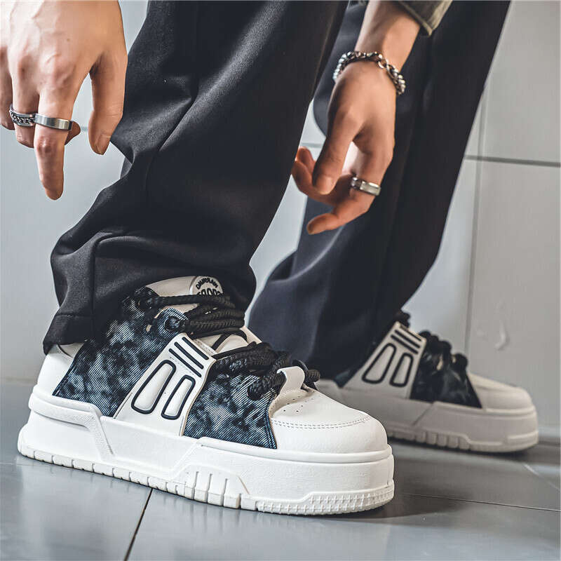 Men Ddmysports S Fall New Niche Panda Board Small White Hundred Sports Leisure Thick Bottom Heightening Bread Tide Shoes Outdoor Shoes mall ports hoes