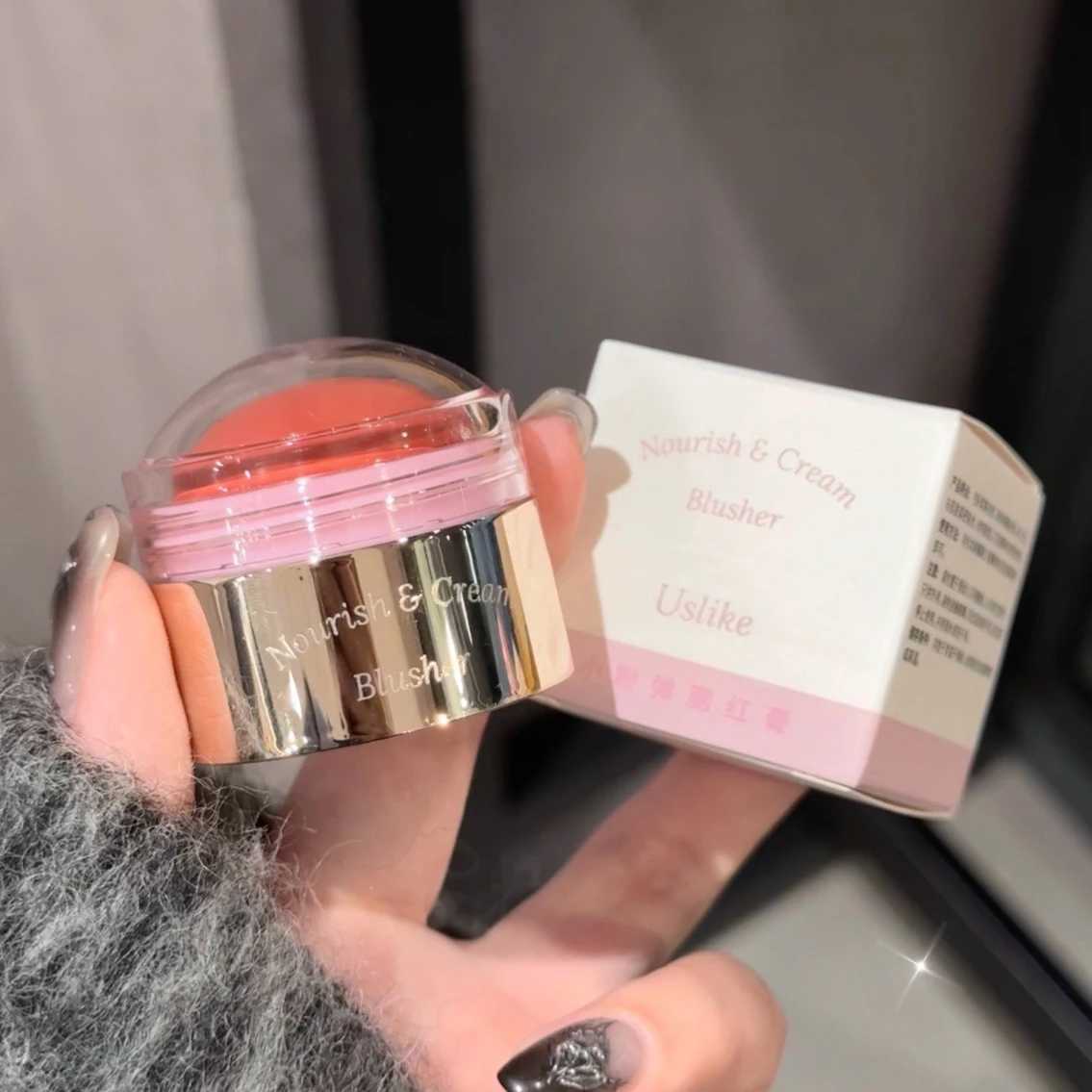 Creamy Purple Blush Stick Soft Face Blusher Cream Korean Make Up Peach Pink Cheek Tint Brightening Contouring Shadow CosmeticsXJ241111