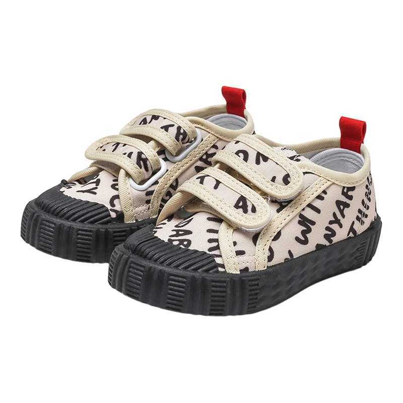 Spring Summer Kids Baby Shoes Girls Write Cute Printing Canvas Shoes Children Sneaker Breathable Soft-Soled Non-Slip Casual Shoe X250224