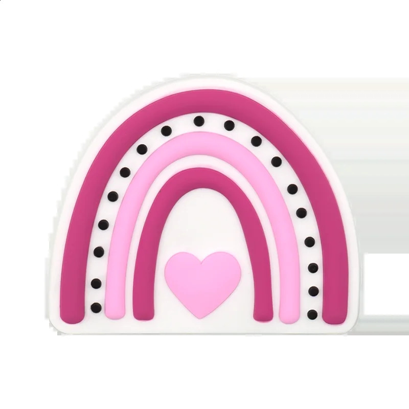 1 piece of rainbow heartshaped beach bag accessory mom lifting handbag decoration rose red lip beverage 240820