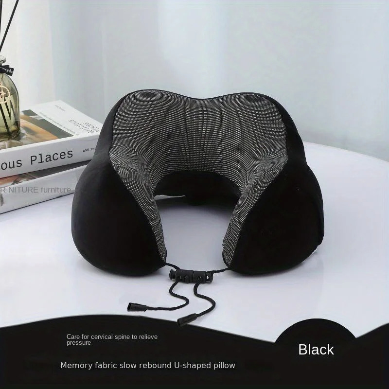 U Travel Memory Cotton Pillow Neck Motor And Aeroplanes Nap Magnetic Fabric Ushaped 240730