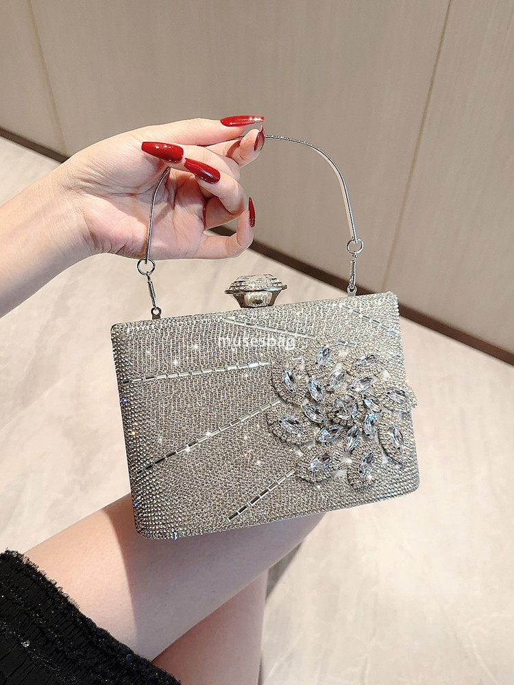 New cross-border dinner bag European and American ladies handbag diamond-encrusted banquet hand bag dress evening bag clutch bag