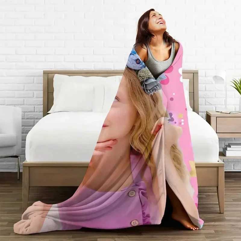 Cute Like Nastya Fuzzy Blanket Cartoon Vintage Throw Blanket for Home Hotel Sofa 200x150cm Bedspreads Y240730