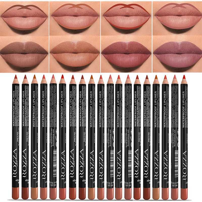 Slim Lip Pencil Long-Lasting Creamy Lip Liner Waterproof Plumping lip Stain Natural Nude Brown Lip Tint Genuine MakeupXJ240731