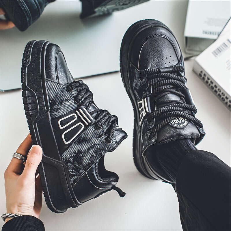 Men Ddmysports S Fall New Niche Panda Board Small White Hundred Sports Leisure Thick Bottom Heightening Bread Tide Shoes Outdoor Shoes mall ports hoes