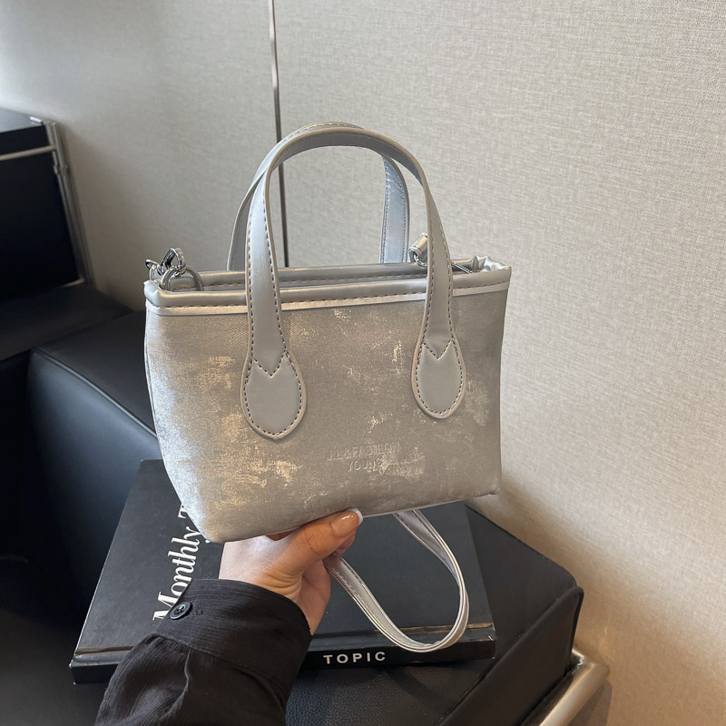 2024 Latest Popular New Chinese Fashion Mini Women's Bag Silky Texture Single Shoulder Portable Trendy and Versatile#15 swissmilitary