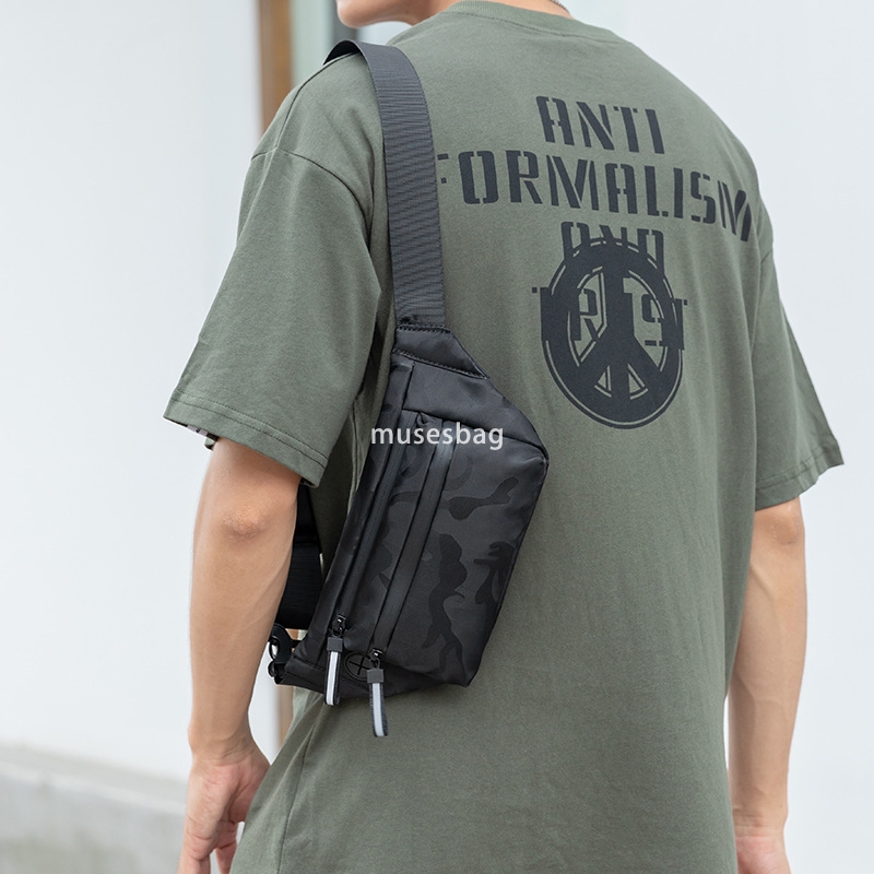 Manufacturers men's waist pack casual chest bag fashion brand shoulder bag sports satchel small backpack crossbody bag men's bag