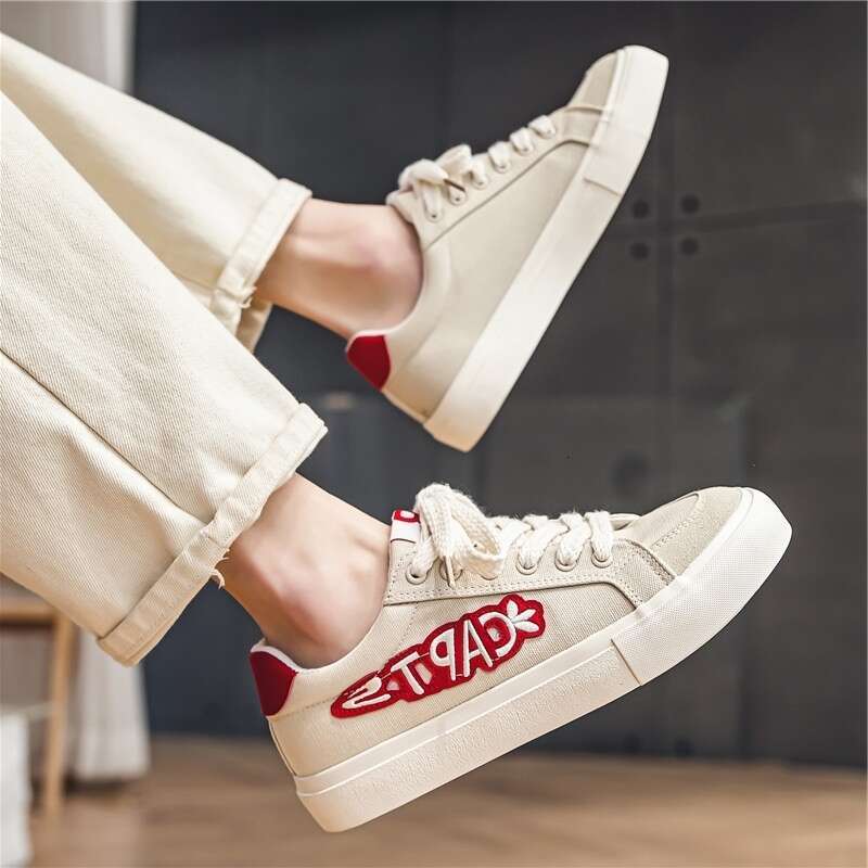 Men Ddmysports S Summer New Canvas Niche Design Sense Board Casual Breathable Slip On Shoes Sneakers Beige Outdoor ummer ense lip hoes neakers