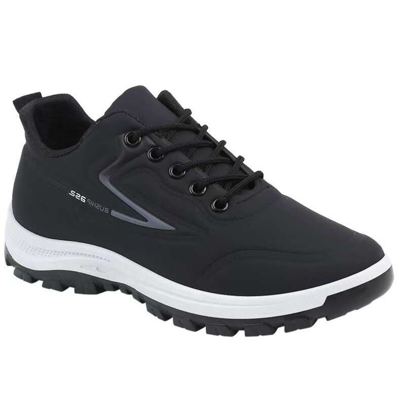 Men Autumn And Winter Leather Sneaker Waterproof Sports Non-Slip Running Shoes 456