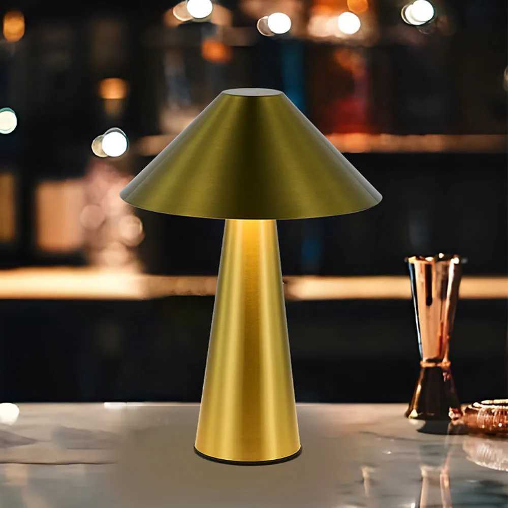 LED Wireless Table Lamp USB Rechargeable Desk Lamp Creative Atmosphere Light for Bedside Room Restaurant Cafe Decorative LampKL240731