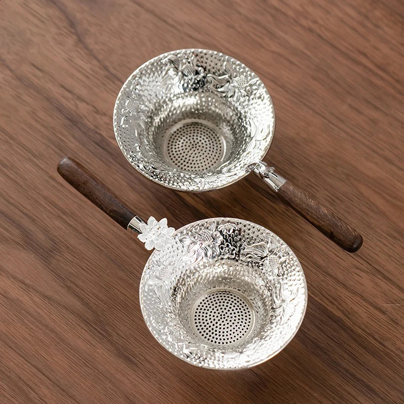 Mental Mesh Tea Strainer Stainless Steel Filter Sieve Teaware Lace Tea Drain Useful Tea Infusers Kitchen Accessories 240731
