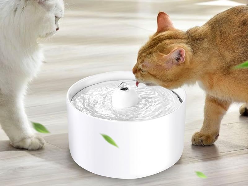 Dog Supplies 2L ceramic pet dispenser BPA-FREE ultra quiet pump cat automatic water feeder