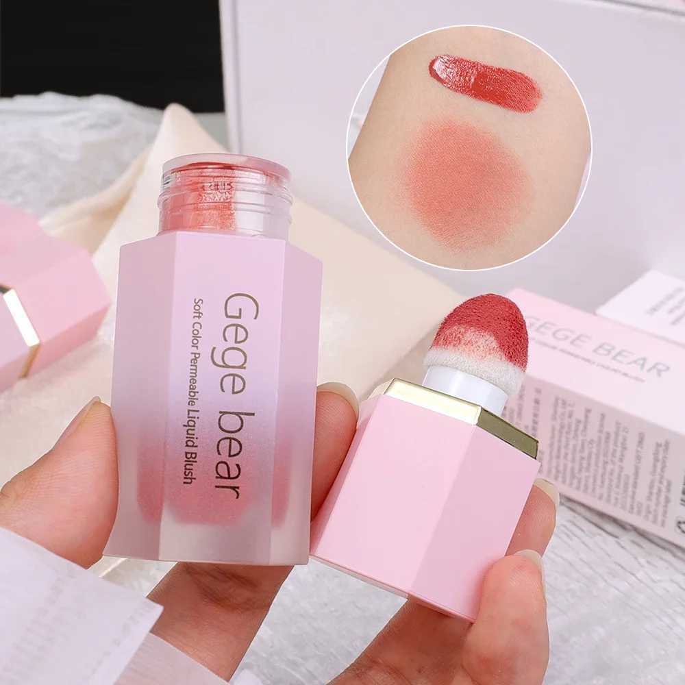 Waterproof Liquid Cheek Blush Facial Nourishing Blusher Gel Cream Multi-purpose Eye Shadow Lip Gloss Makeup Blush Stick CosmeticXJ241111