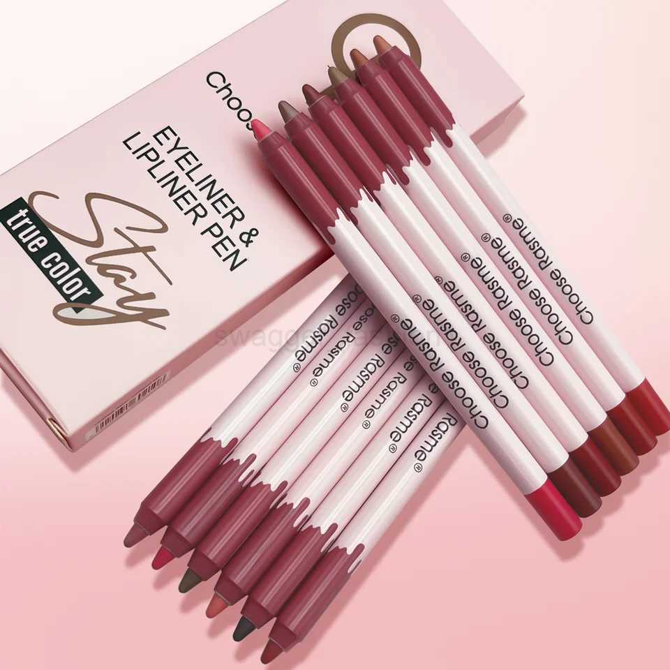 12 Colors Lip Liner Set Matte Dewy Finish Long Lasting Waterproof Smudge Proof Lip Liner Set Makeup Gift BoxXJ240731