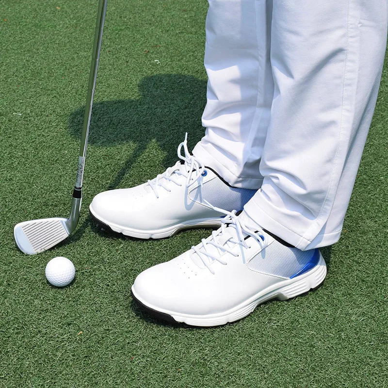 Men Professional Golf Shoes Waterproof Spikes Golf Sneakers Black White Mens Golf Trainers Big Size Golf Shoes for Men 240612