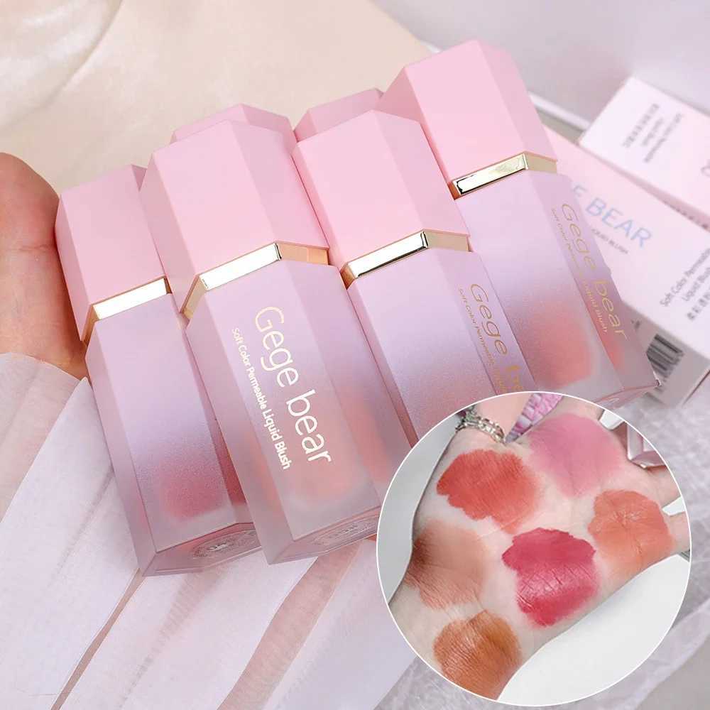 Waterproof Liquid Cheek Blush Facial Nourishing Blusher Gel Cream Multi-purpose Eye Shadow Lip Gloss Makeup Blush Stick CosmeticXJ241111