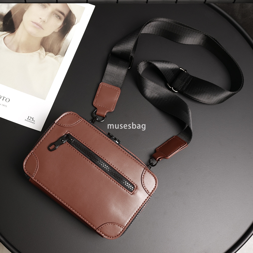 New crossbody bag men's fashion brand small square bag fashion personality shoulder bag casual Korean version niche box bag