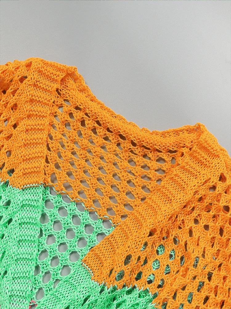 Plus Size Summer Womens Cardigan Dress Fashion Crochet Cardigan Kimono Boho Solid Colour Oversized 240730