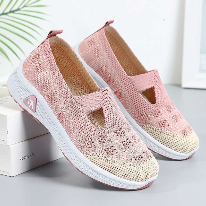 Summer Versatile Women's Shoes Soft Sole Comfortable Suitable Fashion Walking shoes Triple Black Free shipping size