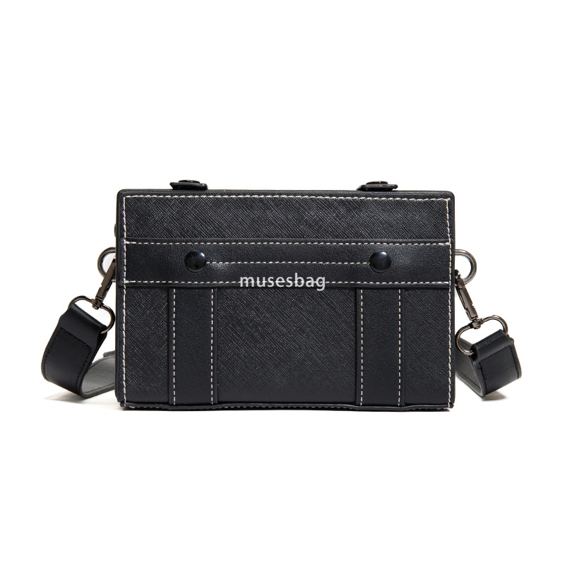 New sunspot bag men's fashion cool small square bag fashion casual stereotyped bag personality brand niche crossbody bag