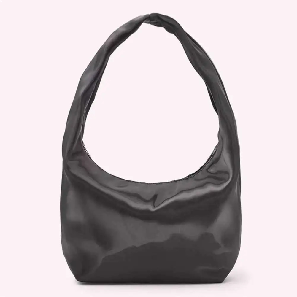 Women Underarm Bag Fashion Shoulder Bag Large Capacity Simple Stain Handbag Zip Closure Trendy Tote Purse Top Handle Bag 240731