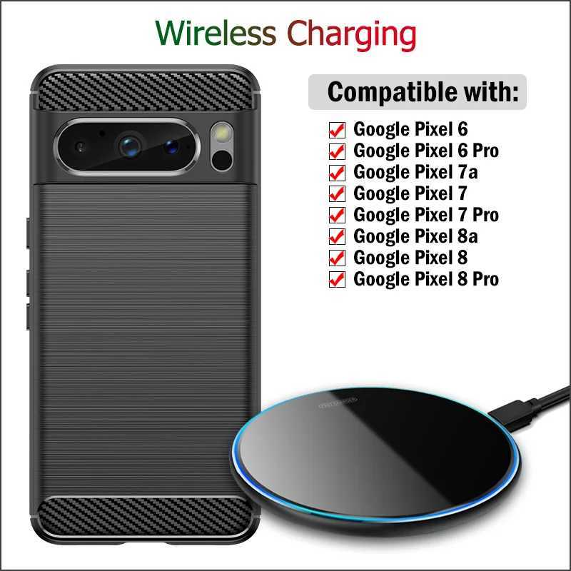 15W Fast Wireless Charging Pad for Google Pixel 8a 7a 8 7 6 Pro Wireless Charger Charging Indicator with CaseM240731