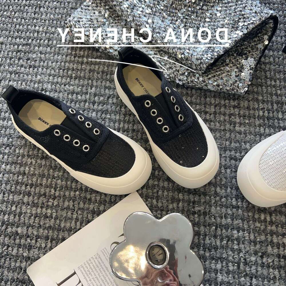 Summer Ddmysports S Mesh Shoes For Women Breathable Thin White New Hot Selling One Foot Lazy Thick Soled Outdoor Shoes ummer hoes elling oled hoes