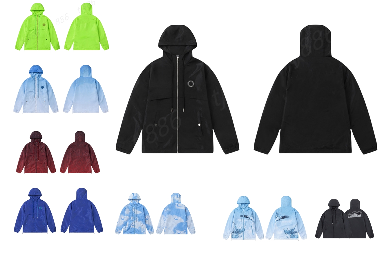 Mens designer jackets windbreaker bomber womens jacke coat leather waterproof zipper embroidery black blue xl Veste homme Irongate jcaket Sweatshirts coat