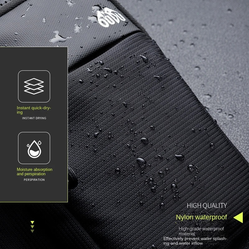 Casual Mens Shoulder Bag Nylon Waterproof Outdoor Sports Running Bicycle Strap Large Capacity Travel Phone 240731Zl