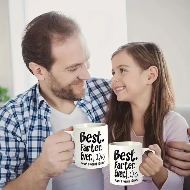 11 oz Ceramic Coffee Mug Fathers Day Daughter Son Wife Fun Gift for Dad Husband 240730