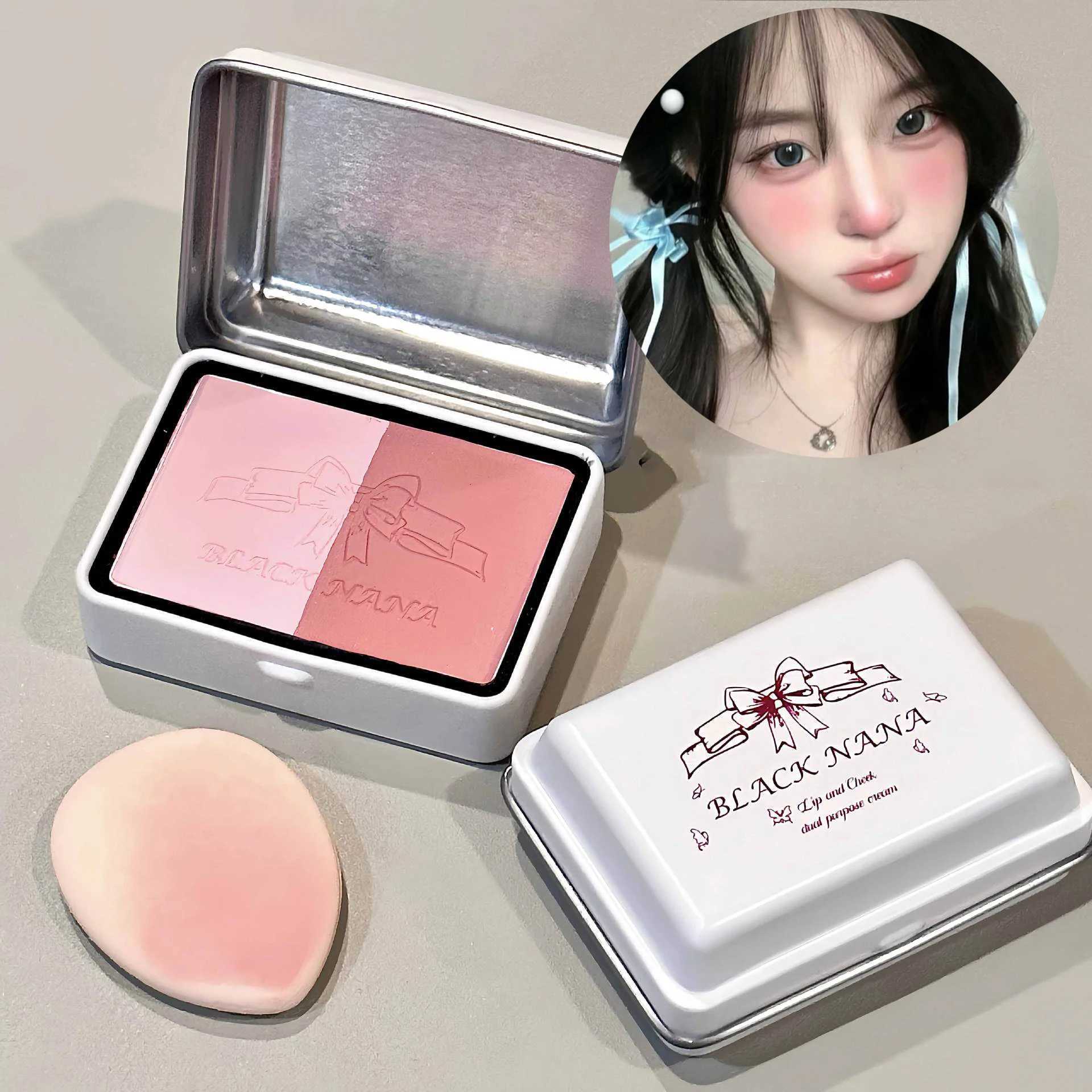 Iron Box Blusher Mineral Powder Long-lasting Natural Cheek Contour Tint Pink Facial Color Blocking Blush Cosmetics Blush PaletteXJ241111