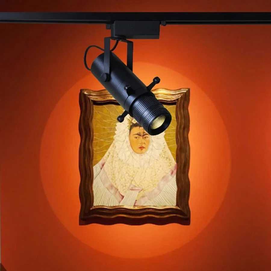 5W 10W 15W Graphics Cutting Light Adjustable Square Shape LED Rail Track Spotlight Museum Art Decor Gallery Painting Cut LampCL240730