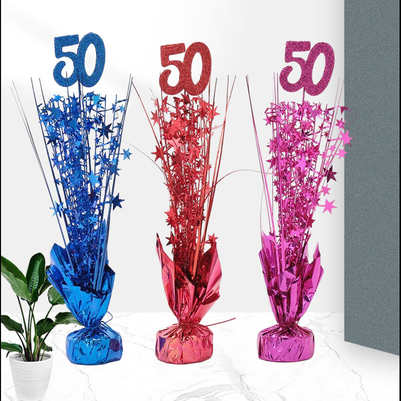 Birthday Decoration Ribbon Christmas Crafts Ornaments Table Decoration Columns Digital Table Decoration Wedding Celebration Supplies Five pieces per p